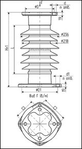 Изолятор ОСК 110кВ мод. Г